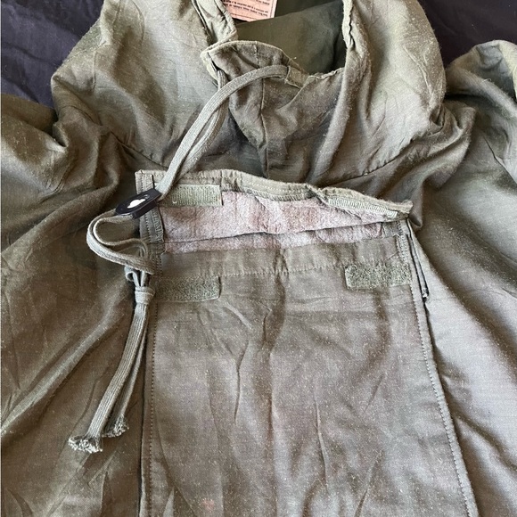 (VINTAGE) U.S. NAVY SUIT, CHEMICAL PROTECTIVE OUTERSHELL MODACRYLIC / NYLON COAT - Picture 11 of 16